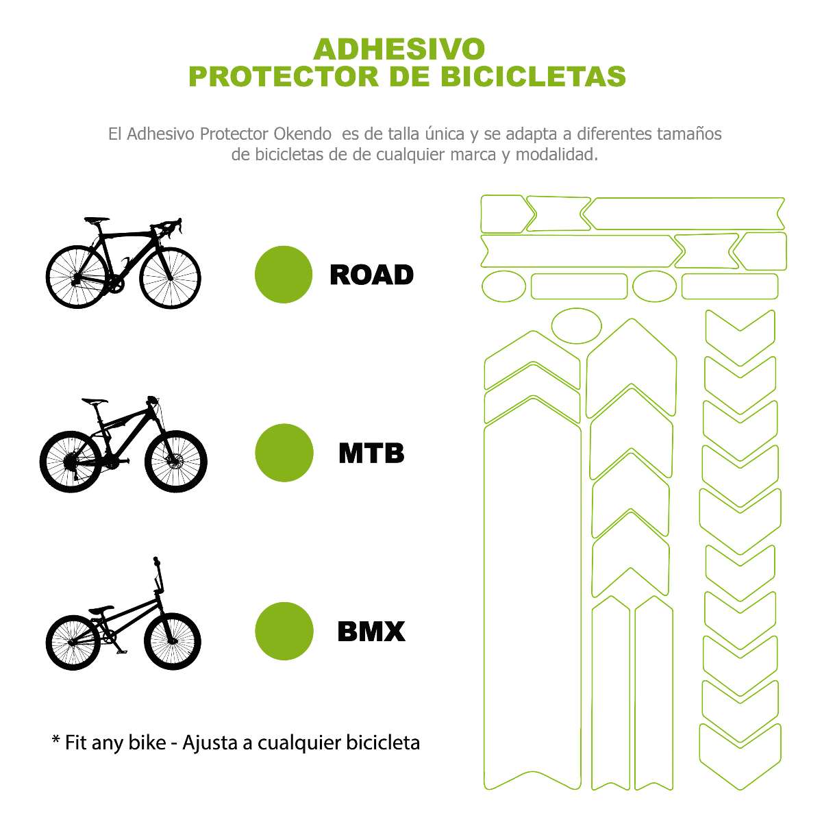 Mate Negro Adhesivo Bicicleta Marco Protección Lámina MTB BMX Carbono Pintura 